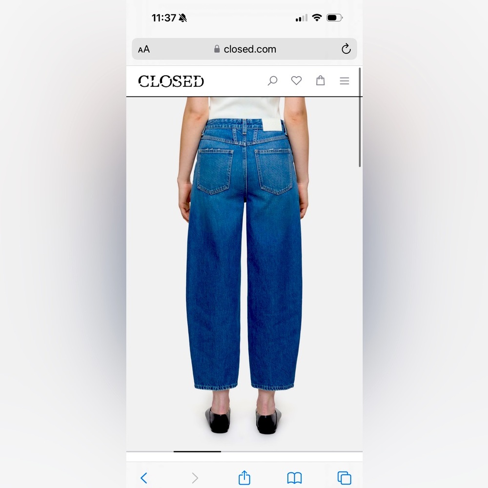 Closed relaxed leg mid rise jean - Stover X